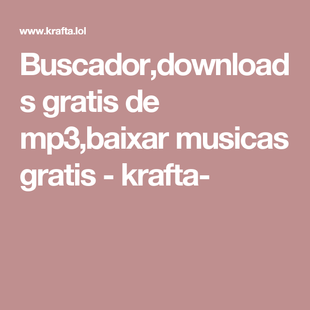 Baixar Gratis Musica Krafta Albaldcircle